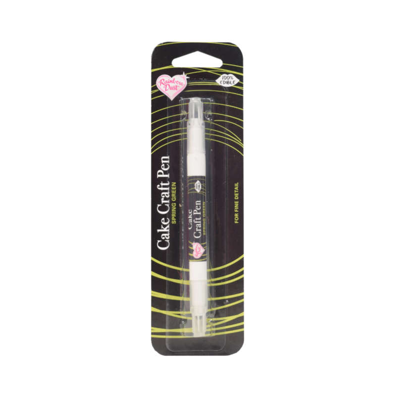 Rainbow Dust Cake Craft Pen Edible Food Colouring for Fine Detail - Spring Green