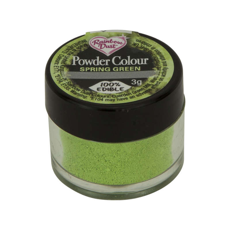 Rainbow Dust Powder Colour Edible Food Colouring Cake Decoration- Spring Green