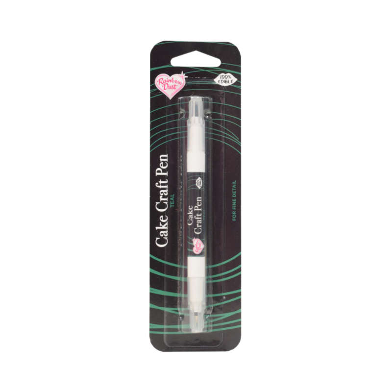 Rainbow Dust Cake Craft Pen Edible Food Colouring for Fine Detail - Teal