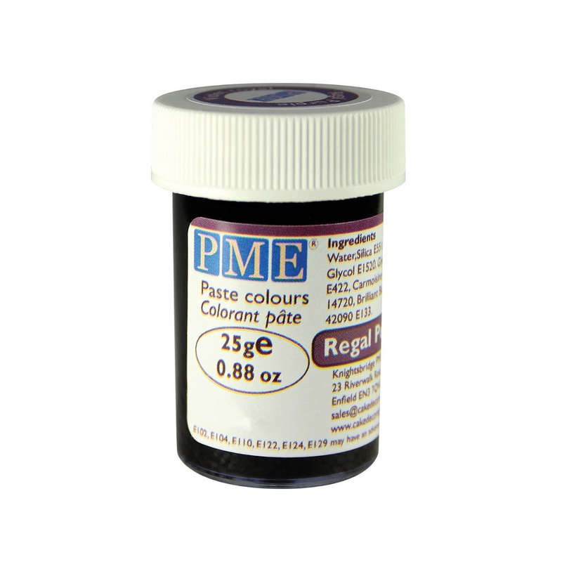 PME 25g REGAL PURPLE Food Fondant Icing Colouring Paste Gel for Cake Sugarcraft