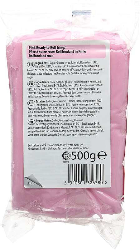 Pink Renshaw Ready To Roll Icing Fondant Cake Covering Regalice Sugarpaste 500g