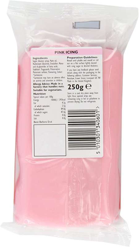 Renshaw Ready To Roll Icing Fondant Cake Craft Regalice Sugarpaste 250g Pink