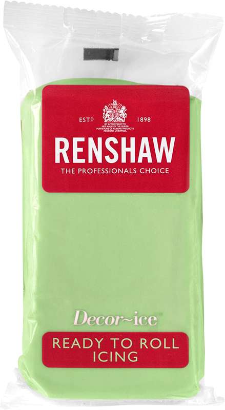 Renshaw Ready To Roll Icing Fondant Cake Regalice Sugarpaste 250g PASTEL GREEN