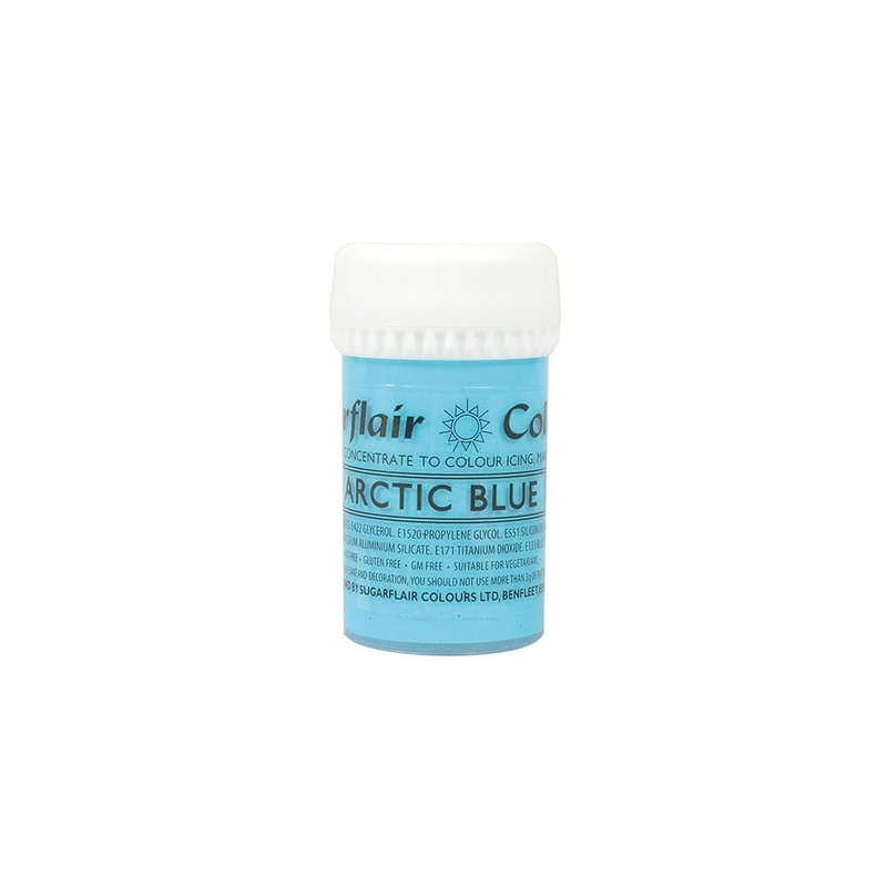 Sugarflair Satin Paste Concentrated Edible Food Colouring Gel - Arctic Blue