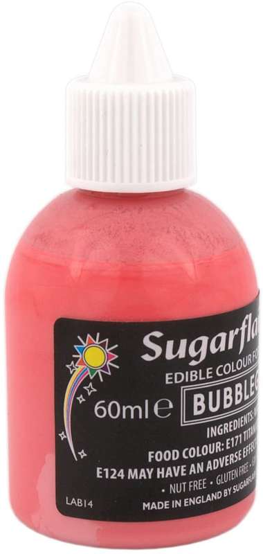 Sugarflair Airbrush Edible Liquid Colour for Airbrushing - Bubblegum Pink 60ml