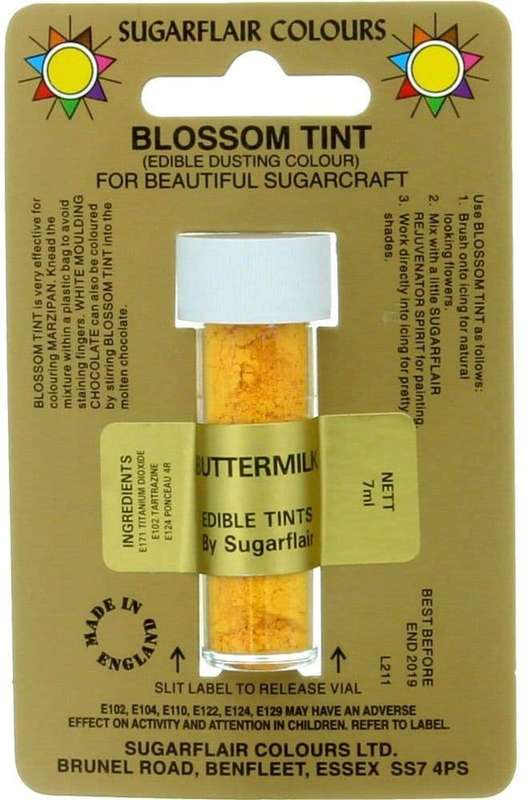 Sugarflair Buttermilk Edible Blossom Tints Food Colour Colouring Dust Powder