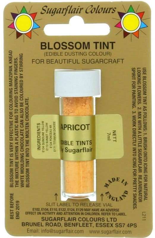 Sugarflair Apricot Edible Blossom Tints Food Colour Colouring Dust Powder