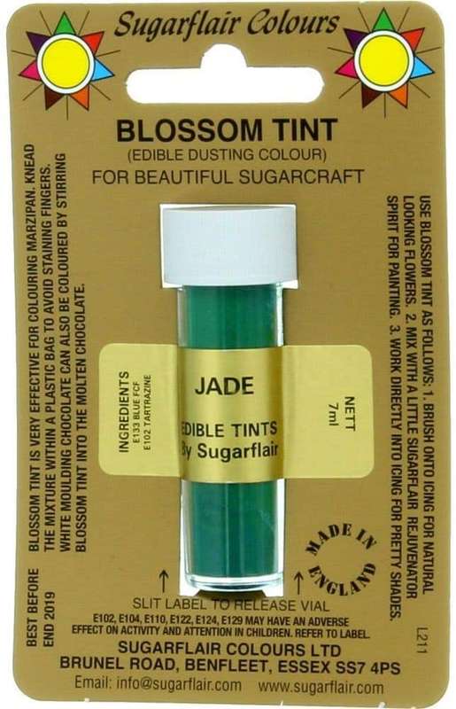 Sugarflair Jade Edible Blossom Tints Food Colour Colouring Dust Powder