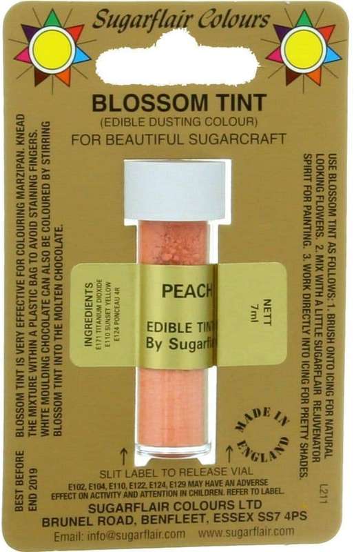 Sugarflair Peach Edible Blossom Tints Food Colour Colouring Dust Powder