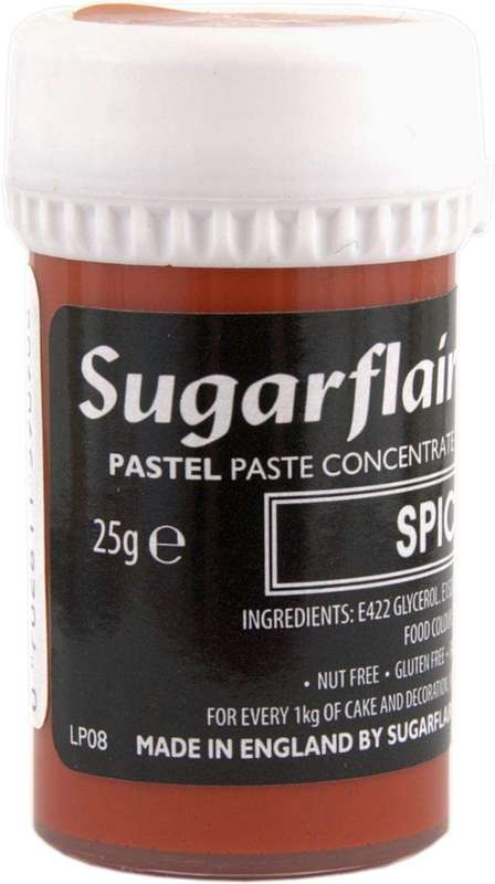 Sugarflair SPICE RED Pastel Paste Gel Edible Concentrated Food Colouring