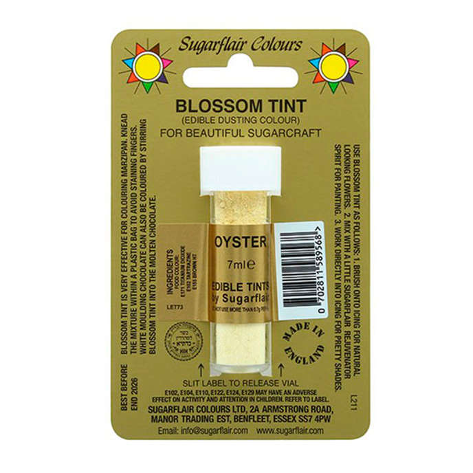 Sugarflair OYSTER Blossom Tint Edible Food Colouring Powder Colour Cake Dust