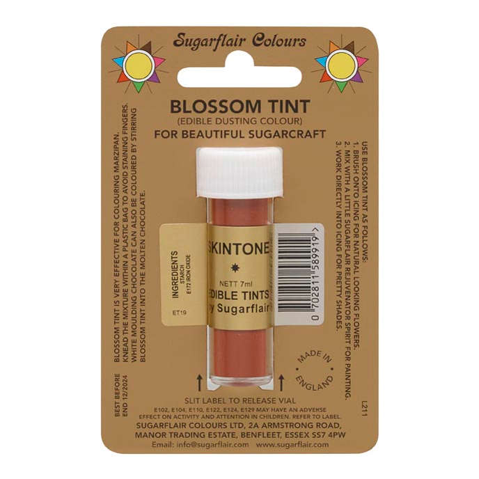 Sugarflair Skintone Edible Blossom Tints Food Colour Colouring Dust Powder