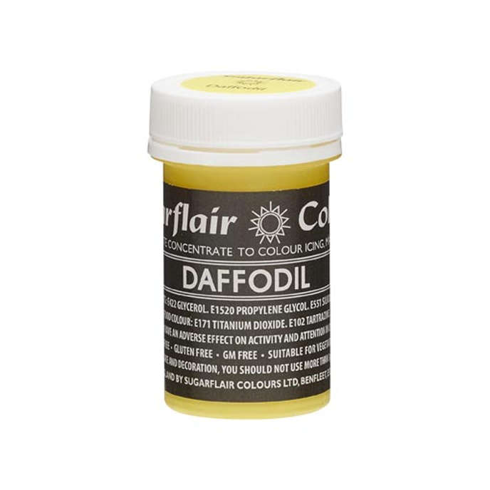 Sugarflair DAFFODIL YELLOW Pastel Paste Gel Edible Concentrated Food Colouring