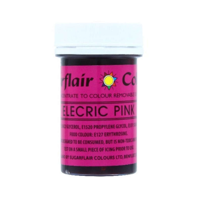 Sugarflair Craft Paste Colours Vibrant Non Toxic Non Edible - Electric Pink 25g