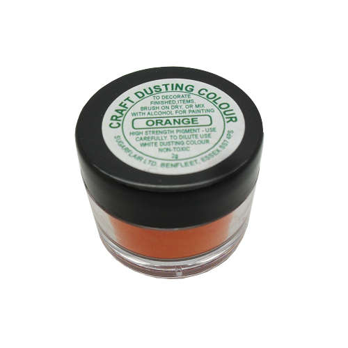 Sugarflair ORANGE Craft Dusting Colour Powder Decorating Sugacraft Non-Toxic 2g