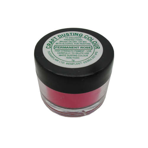 Sugarflair PERMANENT ROSE Craft Dusting Colour Powder Decorating Non-Toxic 2 g