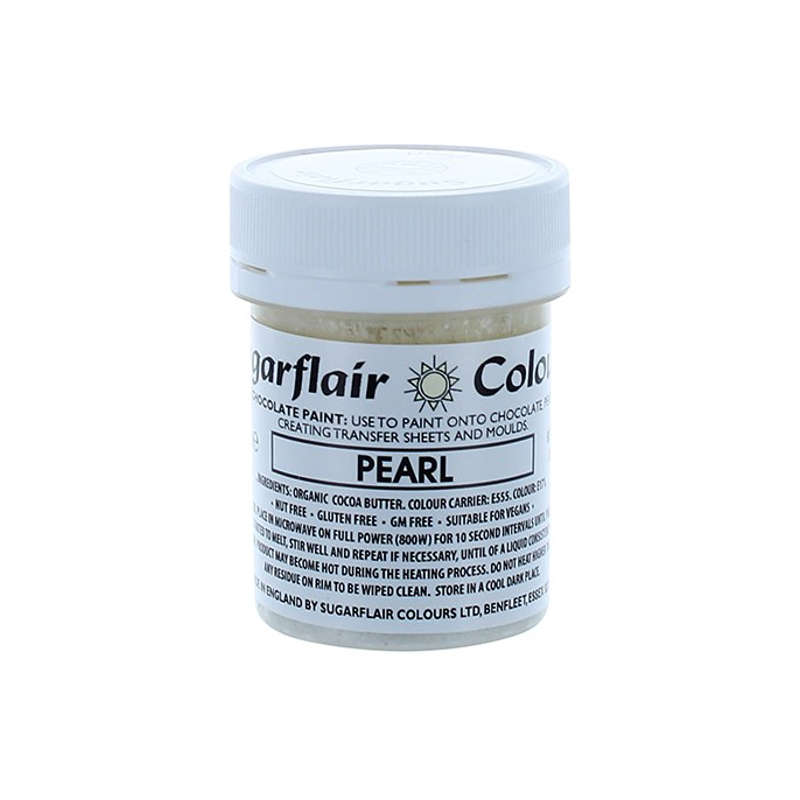 Sugarflair Chocolate Colouring Edible Oil Based Food Colouring - Pearl - 35g