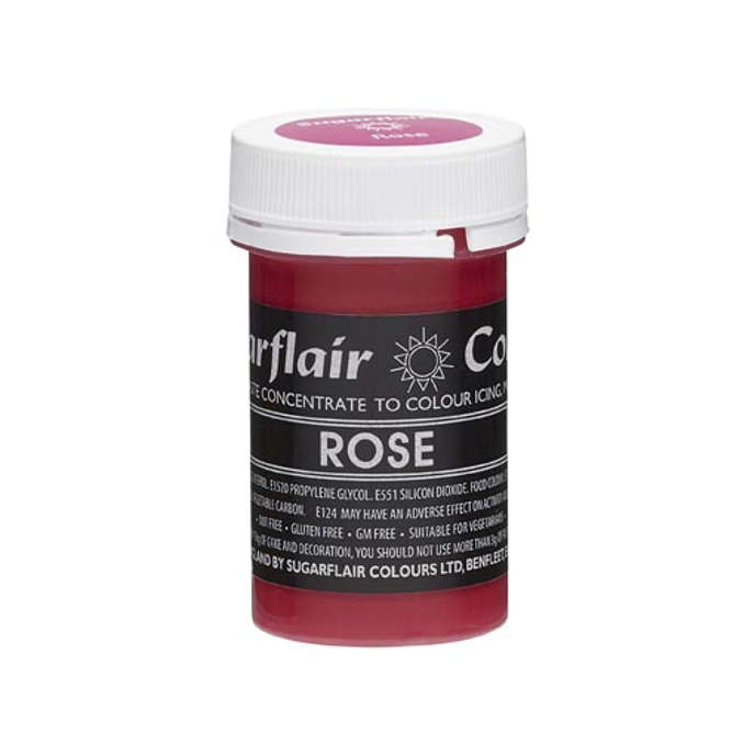 Sugarflair ROSE Red Pink Pastel Paste Gel Edible Concentrated Food Colouring