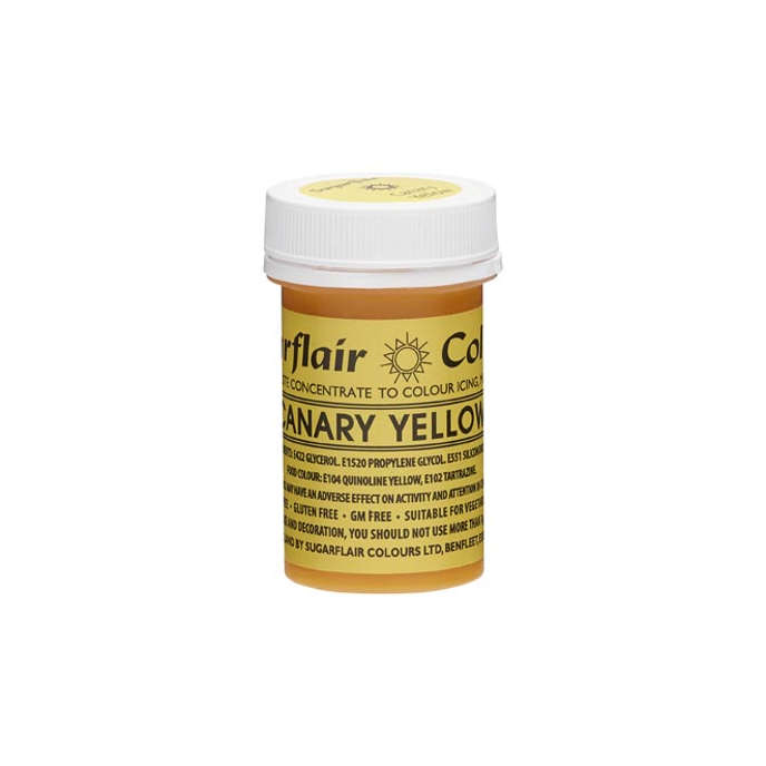 SugarFlair Spectral Concentrated Edible Paste Food Colouring - Canary Yellow
