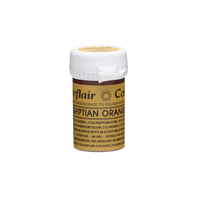 SugarFlair Spectral Concentrated Edible Paste Food Colouring - Egyptian Orange