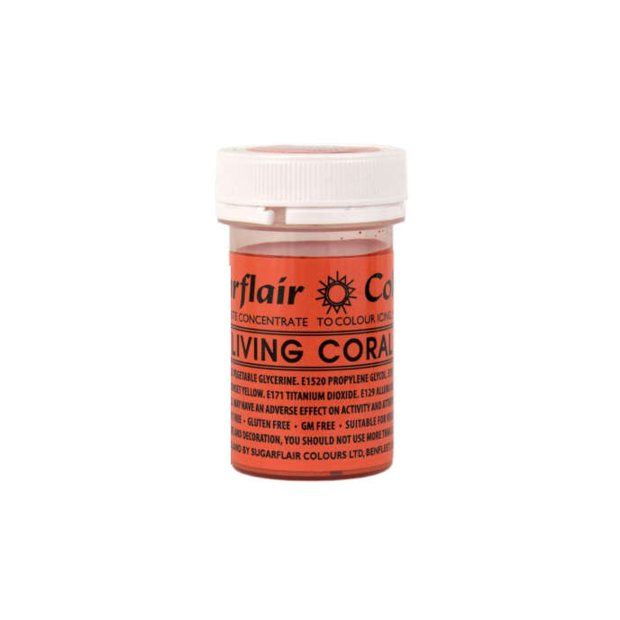 SugarFlair Spectral Concentrated Edible Paste Food Colouring - Living Coral