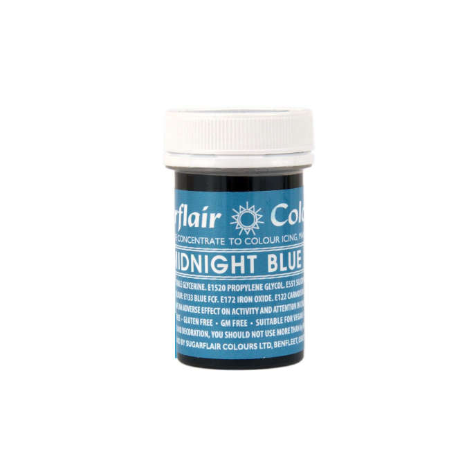 SugarFlair Spectral Concentrated Edible Paste Food Colouring - Midnight Blue