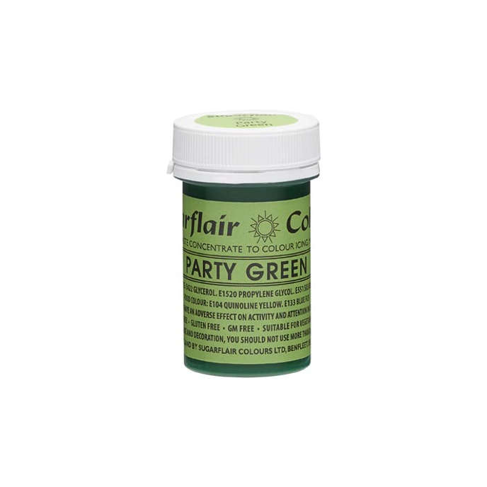 SugarFlair Spectral Concentrated Edible Paste Food Colouring - Party Green