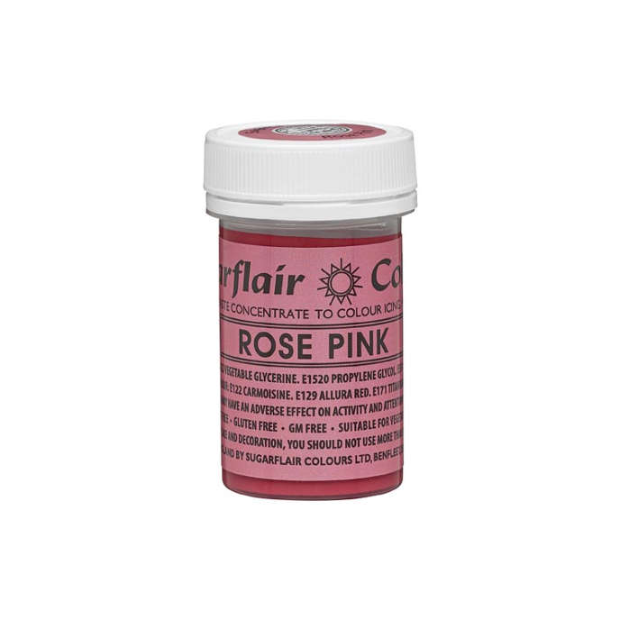 SugarFlair Spectral Concentrated Edible Paste Food Colouring - Rose Pink