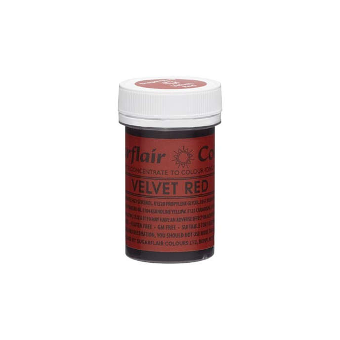 SugarFlair Spectral Concentrated Edible Paste Food Colouring - Velvet Red