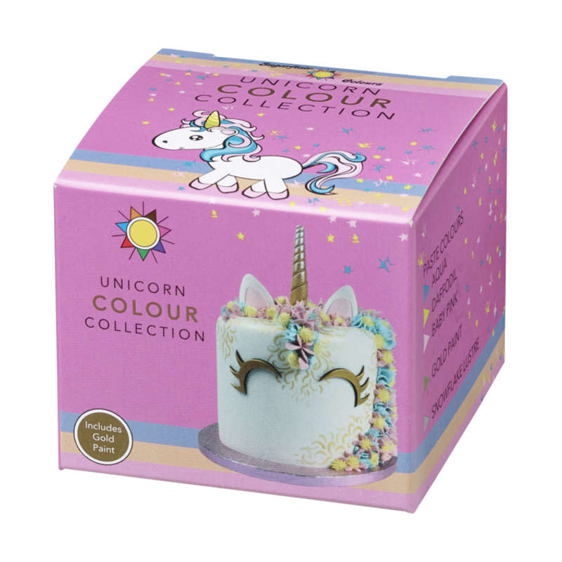 Sugarflair Unicorn Colour Collection Food Colouring Set for Cake Decorating