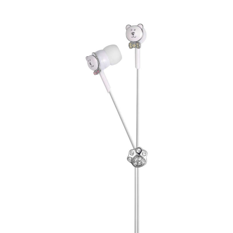 Viewquest Intelligent Jewellery In Ear Earphones Headphones - White Polar Bear