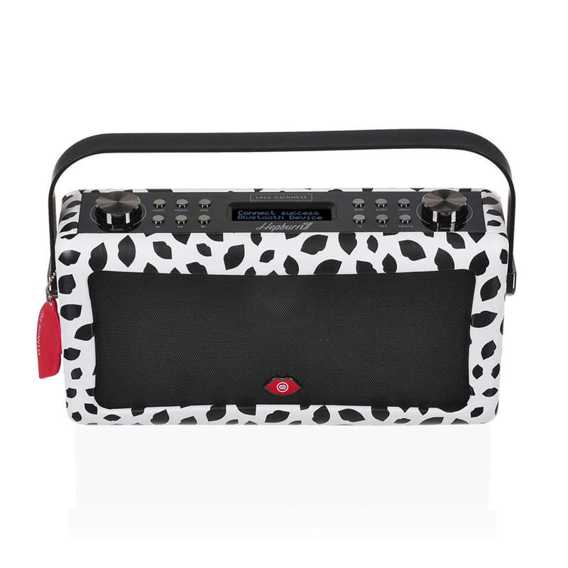VQ Hepburn MKII Portable DAB+ FM Radio Bluetooth Speaker Lulu Guinness Black Lip