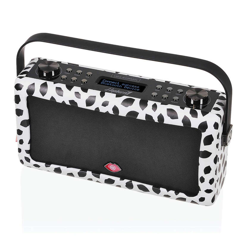 VQ Hepburn MKII Portable DAB+ FM Radio Bluetooth Speaker Lulu Guinness Black Lip