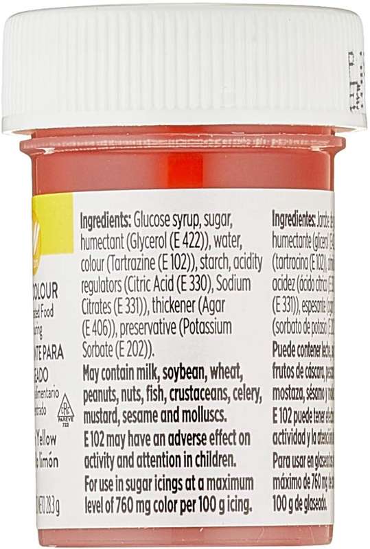 Wilton Icing Colour Edible Concentrated Cake Food Colouring Gel - Lemon Yellow