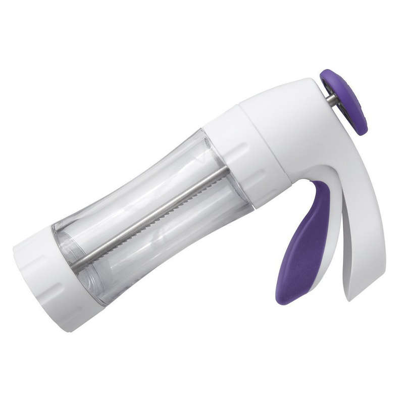 Wilton Simple Success Spritz Cookie Press Easy Biscuit Maker with 12 Disc Design