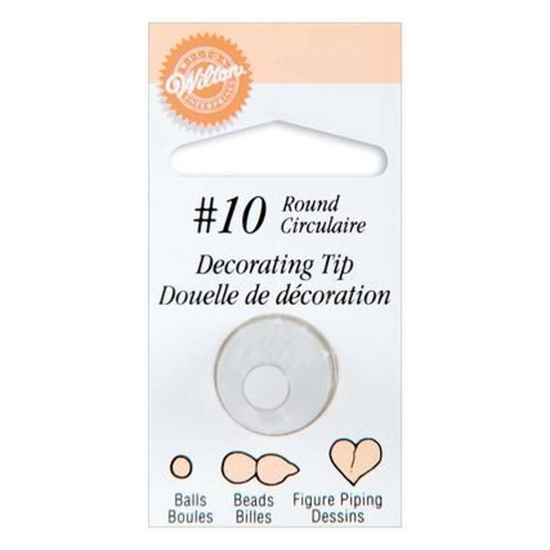 Wilton #10 Round Decorating Tip Icing Nozzle Sugarcraft Cake Decorating