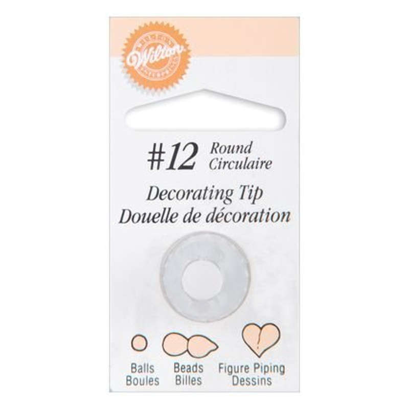 Wilton #12 Round Decorating Tip Icing Nozzle Sugarcraft Cake Decorating