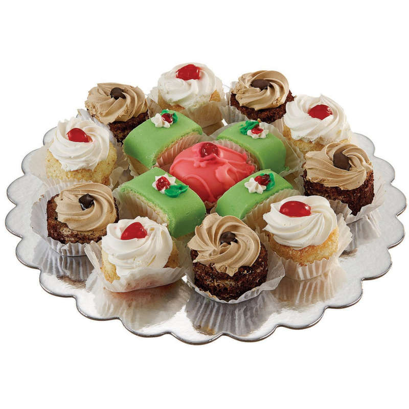 Wilton 12 " Silver Cake Treats Platters Scalloped Edges Baking Decorating 8 Pack