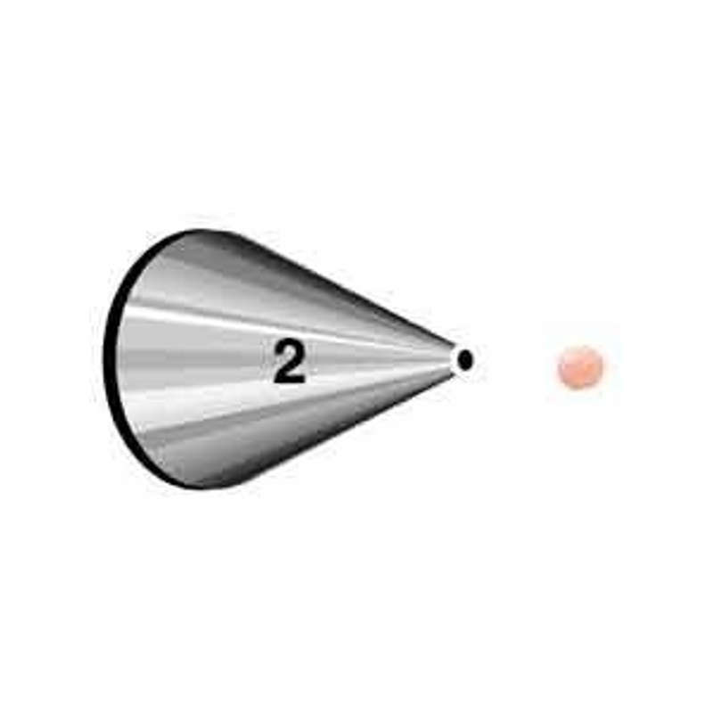 Wilton #2 Round Decorating Tip Icing Nozzle Sugarcraft Cake Decorating
