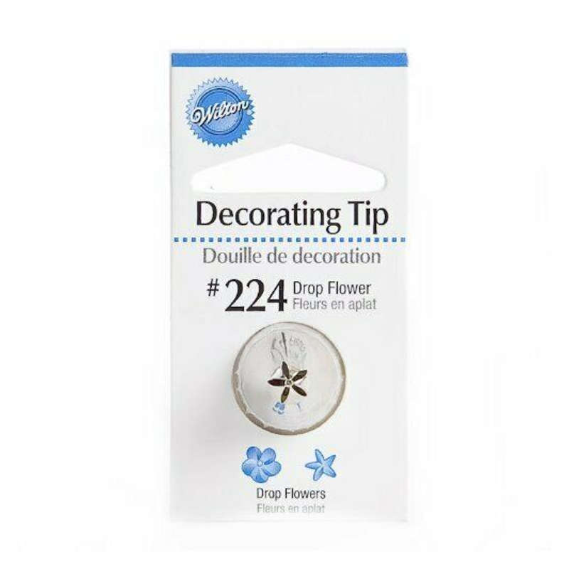 Wilton #224 Drop Flower Decorating Tip Icing Nozzle Sugarcraft Cake Decorating