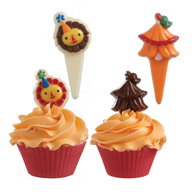 Wilton BIG TOP Chocolate Candypick Mold Mould Cupcake Picks Decoration