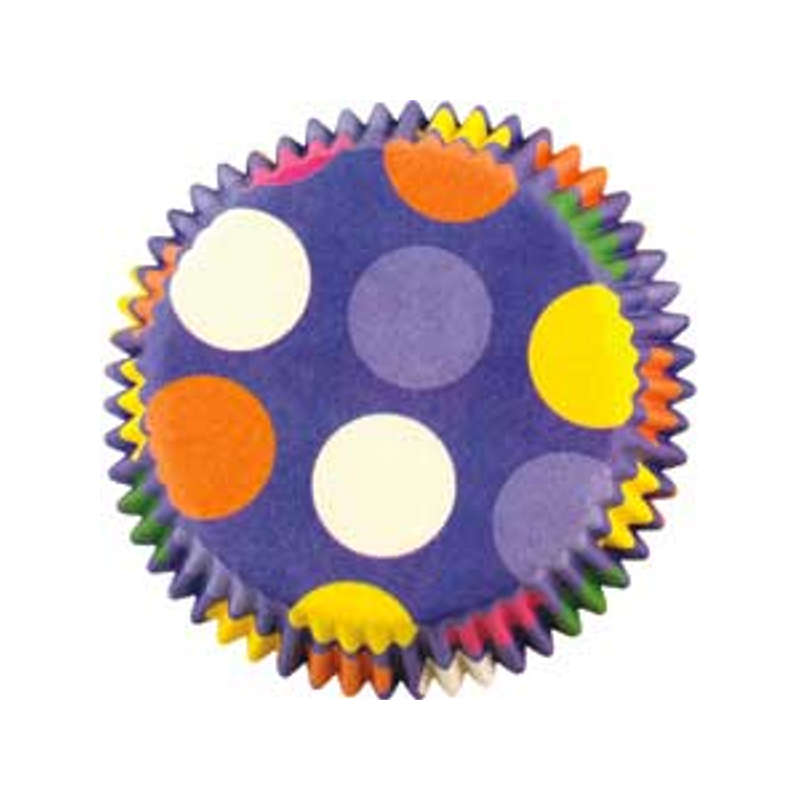 Wilton 50pk Dazzling Dots Standard Cupcake Muffin Baking Cup Case Birhtday Party