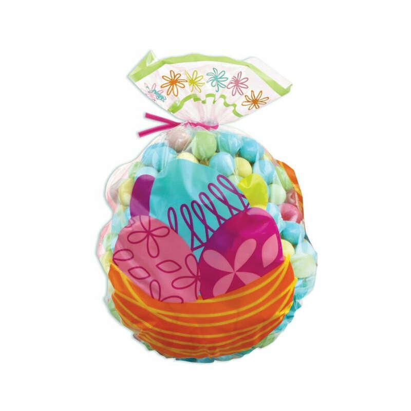 Wilton 15pk Easter Basket Shaped Party Candy Treat Sweet Gift Bags With Ties