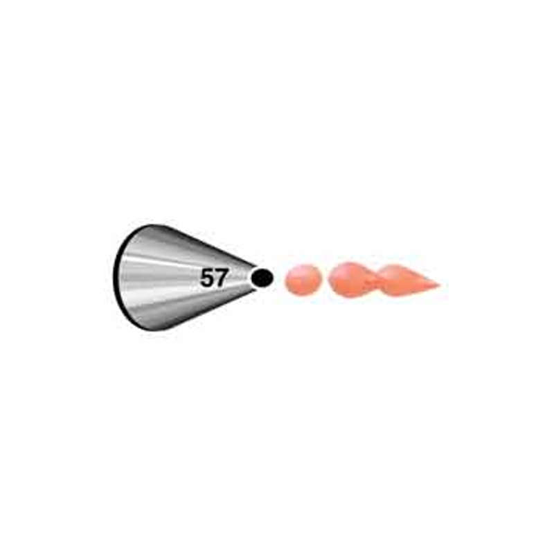Wilton #57 Round Decorating Tip Icing Piping Nozzle Sugarcraft Cake Decorating