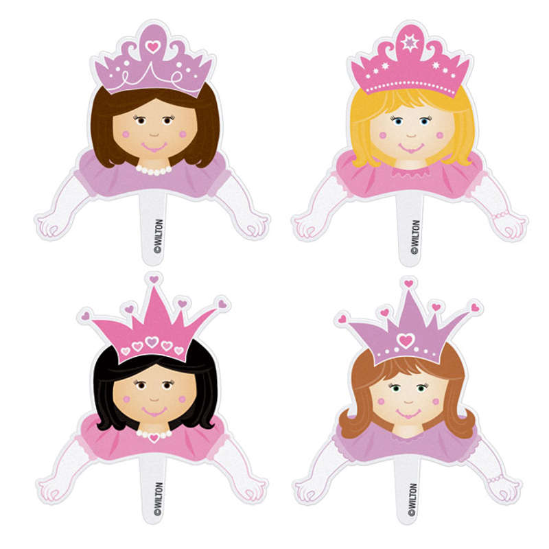 Wilton Princess Pops Candy Cookie Lolli Paper Decorations Fun Pix Kids Party