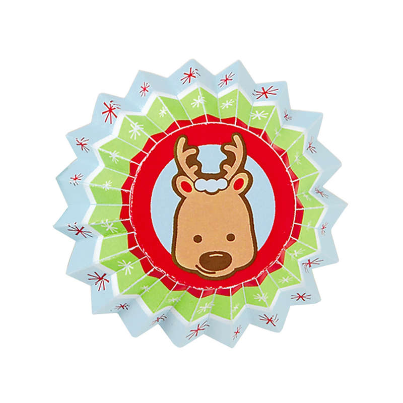 Wilton 100pk Snowflake Wishes Reindeer Mini Cupcake Fairy Cake Baking Cups Cases