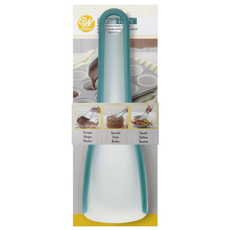 Wilton Versa-Tools - Squeeze and Pour Spatula - Multi-Use Cooking Baking Utensil