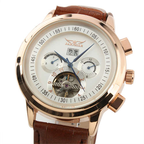 NEW 2014 ESS MENS WATCH AUTOMATIC CHRONOGRAPH LEATHER BRACELET ESS WM234 INCL. GIFTBOX