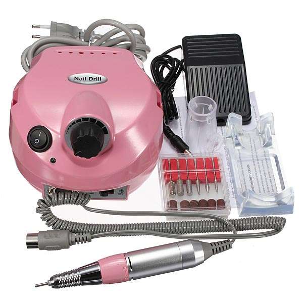 220V-250V Electric Nail Drill Machine Set Manicure Pedicure Tool