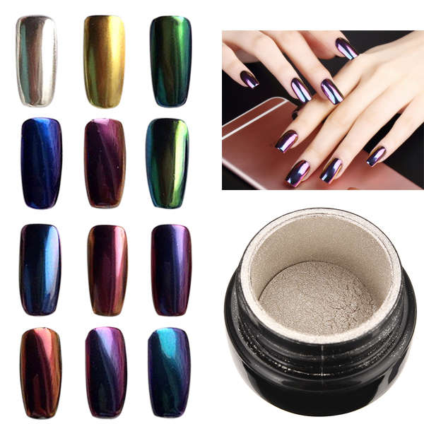 10 Colors to Choose Magic Mirror Chrome Effect Metallic Powder Additive Pigment